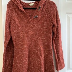 Royal Robbins burgundy red boho Hooded Pullover NEW size M Womens